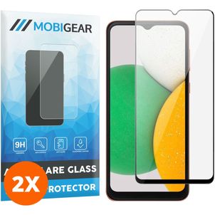 Mobigear Premium Samsung Galaxy A14 Verre trempé Protection d'écran - Compatible Coque - Noir (Lot de 2)