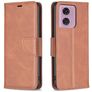 Mobigear Excellent Housse Motorola Moto E14 Etui Porte-Monnaie - Marron
