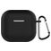Mobigear Colors Coque Apple AirPods 4 Coque en Silicone Souple - Noir