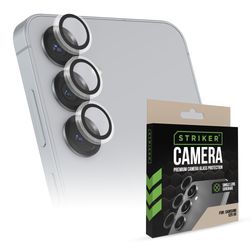 Striker Single Lens Samsung Galaxy S25 Verre trempé Protection Objectif Caméra - Compatible Coque - Noir