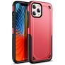 Mobigear Slim Armor Coque iPhone 12 Pro Max Coque arrière Rigide Anti-Chocs - Rouge