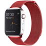Mobigear Loop Bracelet Milanais Apple Watch Fermeture magnétique - 49/46/45/44 mm - Rouge