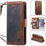 Mobigear Two Tone Housse iPhone SE (2022) Etui Porte-Monnaie - Gris