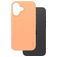 CARE by PanzerGlass Fashionable Coque iPhone 16 MagSafe Coque arrière en Silicone - Peachy