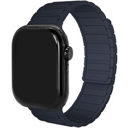 Mobilize Magnetic Bracelet Silicone Apple Watch Fermeture magnétique - 49/46/45/44 mm - Bleu