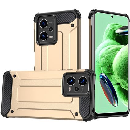 Mobigear Outdoor Coque POCO X5 Coque arrière Rigide Anti-Chocs - Or