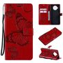 Mobigear Butterfly Housse Xiaomi Mi 10T Lite Etui Porte-Monnaie - Rouge