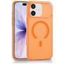 Mobigear Shockproof Grip Coque iPhone 17 MagSafe Coque arrière Rigide - Orange