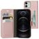 Mobiparts Classic Wallet Housse iPhone 12 Etui Porte-Monnaie - Rose