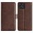 Mobigear Slim Magnet HONOR X8 Étui Portefeuille - Marron