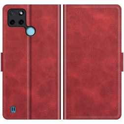 Mobigear Slim Magnet Housse Realme C25Y Etui Porte-Monnaie - Rouge