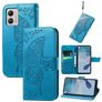 Mobigear Butterfly Housse Motorola Moto E13 Etui Porte-Monnaie - Bleu