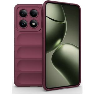 Mobigear Bumpy Coque Xiaomi 14T Coque arrière en TPU Souple - Rouge