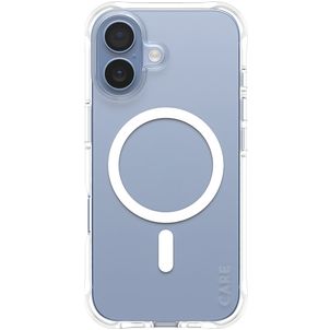 CARE by PanzerGlass Fashionable Coque Transparente iPhone 17 MagSafe Coque arrière en Silicone - Transparent