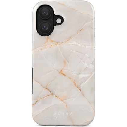 Burga Tough Coque iPhone 16 Plus Coque arrière Rigide Anti-Chocs - Vanilla Sand