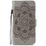 Mobigear Mandala Housse Motorola Moto E6s (2020) Etui Porte-Monnaie - Gris