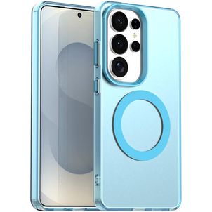 Mobigear Shockproof Coque Samsung Galaxy S26 Ultra MagSafe Coque arrière Rigide - Bleu