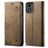 Mobigear Ranch Motorola Moto E14 Étui Portefeuille - Marron