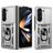 Mobigear Armor Ring Cam Slide Coque Samsung Galaxy Z Fold 7 Coque arrière Rigide Anti-Chocs avec Anneau-Support et Protecteur Lentilles - Argent