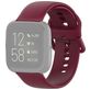 Mobigear Sport Buckle Bracelet Silicone Fitbit Versa Fermeture boucle ardillon - Rouge