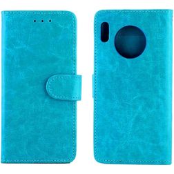 Mobigear Wallet Housse Huawei Mate 30 Etui Porte-Monnaie - Bleu