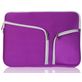 Mobigear Double Zipper Pochette Ordinateur portable en Neoprène 12 Pouces Housse ordinateur - Violet