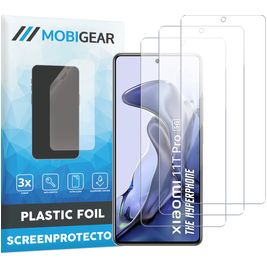 Mobigear Xiaomi 11T Pro Protection d'écran Film - Compatible Coque (Lot de 3)