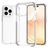Mobigear Full Bumper Coque iPhone 14 Pro Coque arrière Rigide Anti-Chocs - Blanc