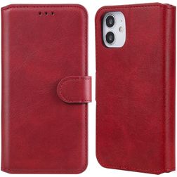 Mobigear Wallet Housse iPhone 12 Mini Etui Porte-Monnaie - Rouge