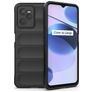 Mobigear Bumpy Coque Realme C35 Coque arrière en TPU Souple - Noir
