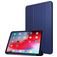 Mobigear Tri-Fold Gel Coque iPad Pro 11 Pouces (2021) Etui en TPU,Similicuir - Bleu Marin