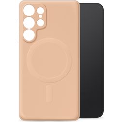 My Style Protective Flex Coque Samsung Galaxy S25 Ultra MagSafe Coque arrière en TPU Souple - Soft Pink