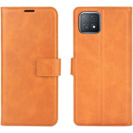 Mobigear Wallet Housse OPPO A73 5G Etui Porte-Monnaie - Cognac