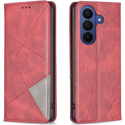 Mobigear Rhombus Slim Housse Samsung Galaxy S26 FE Etui - Rouge
