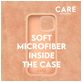 CARE by PanzerGlass Fashionable Coque iPhone 16 Pro Max MagSafe Coque arrière en Silicone - Peachy