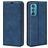 Mobigear Retro Slim Housse Motorola Edge 30 Etui Porte-Monnaie - Bleu
