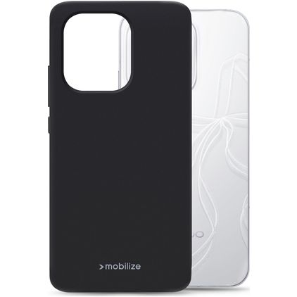Mobilize Rubber Gelly Housse OPPO Reno 16 Pro Etui Porte-Monnaie - Noir
