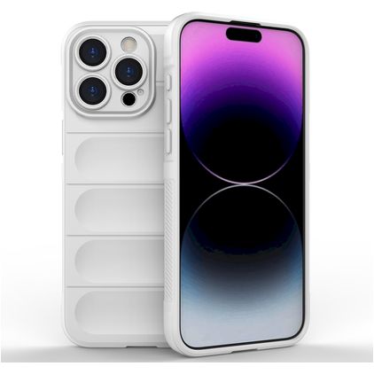 Mobigear Bumpy iPhone 15 Pro Max TPU souple Coque arrière - Blanc