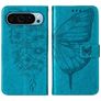 Mobigear Butterfly Housse Google Pixel 9 Etui Porte-Monnaie - Bleu
