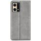 Mobigear Retro Slim Housse OPPO Reno 7 4G Etui Porte-Monnaie - Gris