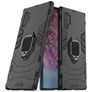 Mobigear Armor Ring Coque Samsung Galaxy Note 10 Plus Coque arrière Rigide Anti-Chocs avec Anneau-Support - Noir