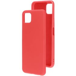 Mobiparts Coque Samsung Galaxy A22 5G Coque arrière en Silicone - Scarlet Red