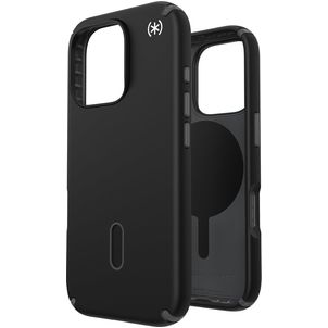 Speck Presidio2 Pro Coque iPhone 16 Pro MagSafe Coque arrière Rigide Anti-Chocs - Noir