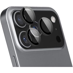 Mobiparts iPhone 17 Pro Max Verre trempé Protection Objectif Caméra - Compatible Coque - Noir