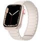 Mobigear Loop Mag Bracelet Silicone Apple Watch Fermeture magnétique - 49/46/45/44 mm - Lumière stellaire