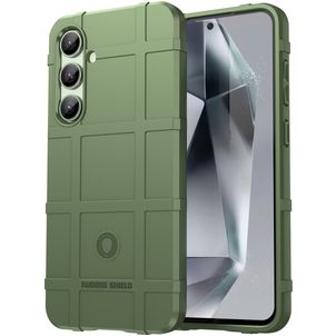 Mobigear Rugged Shield Coque Samsung Galaxy S24 FE Coque arrière en TPU Souple Anti-Chocs - Vert