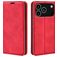 Mobigear Retro Slim Housse iPhone 17 Pro Etui Porte-Monnaie - Rouge