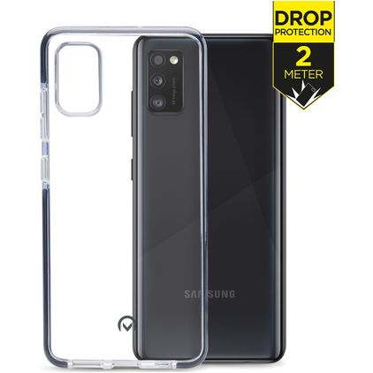 Mobilize Shatterproof Samsung Galaxy A41 Plastique rigide Coque arrière Antichoc - Transparent / Noir