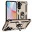 Mobigear Armor ring Samsung Galaxy A36 Plastique rigide Coque arrière Antichoc avec bague de maintien - Or