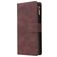 Mobigear Zipper Housse Samsung Galaxy S10 Lite Etui Porte-Monnaie - Marron
